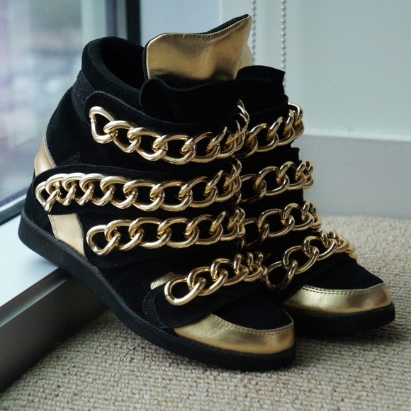 jeffrey campbell gold sneakers